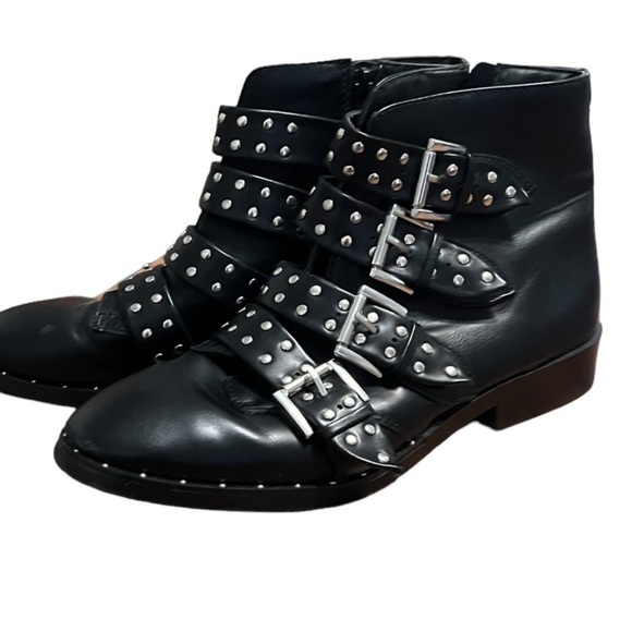 Mossimo Studded Combat Boots Size 8 - Picture 2 of 7